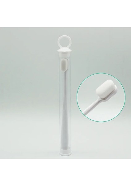 Düz Kafa Beyaz1 Stili 1 Adet Ultra-Ince Yumuşak Saç Çevre Dostu Seyahat Diş Fırçası Kutusu Yumuşak Fiber Nano Manuel Diş Fırçası Ağız Hijyeni Bakım Araçları (Yurt Dışından)