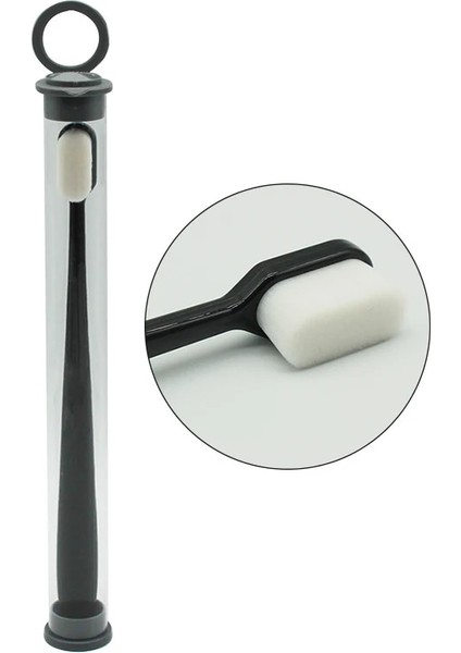 06 Siyah Plat Stili 1 Adet Ultra-Ince Süper Yumuşak Diş Fırçası Taşınabilir Çevre Dostu Diş Fırçası Beyazlatma Yetişkinler Ağız Bakımı Taşınabilir Seyahat Diş Fırçası (Yurt Dışından)
