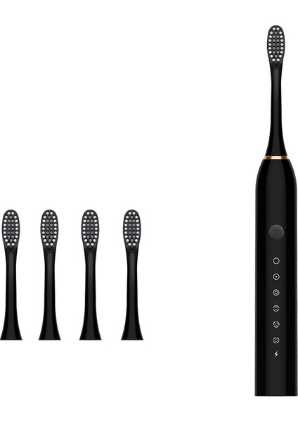 No.2 Tarzı Yetişkinler Için USB Şarj Edilebilir Elektrikli Diş Fırçaları Çocuk Akıllı Zamanlayıcı Beyazlatma Diş Fırçası Ipx7 Su Geçirmez Değiştirilebilir 4 Fırça Kafası (Yurt Dışından)