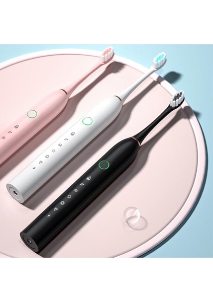 No.2 Tarzı Yetişkinler Için USB Şarj Edilebilir Elektrikli Diş Fırçaları Çocuk Akıllı Zamanlayıcı Beyazlatma Diş Fırçası Ipx7 Su Geçirmez Değiştirilebilir 4 Fırça Kafası (Yurt Dışından) indirimleri