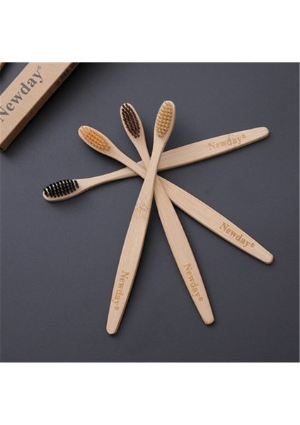 Siyah Stil 2 Adet Diş Fırçaları Çevre Dostu Bambu Saplı Yumuşak Kıllar Biyolojik Olarak Parçalanabilir Çevresel Olarak Taşınabilir Seyahat Diş Fırçası Seti (Yurt Dışından) indirimleri