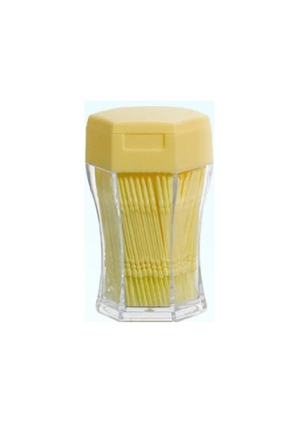 Limon Sarısı Tarzı Et Yumuşak Plastik Çift Kafa Fırçalanmış Kürdan Ağız Bakımı 6.2 cm Protezler Için Sıcak Satış Interdental Fırça Diş Fırçası (Yurt Dışından)