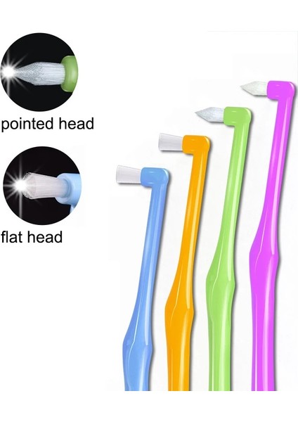 Sivri Kafa Sarı Tarzı 1 Adet Ortodontik Diş Fırçası Interdental Diş Fırçası Küçük Kafa Yumuşak Saç Düzeltme Diş Parantez Diş Ipi Ağız Diş Bakımı (Yurt Dışından)