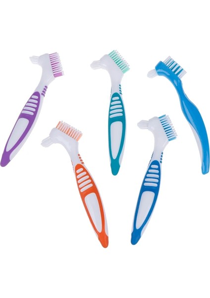 Gn Stili Protez Temizleme Fırçası Kılları ve Ergonomik Kauçuk Sap Çok Katmanlı Kıllar Takma Diş Fırçası Ağız Bakımı Aleti (Yurt Dışından) fırsatları