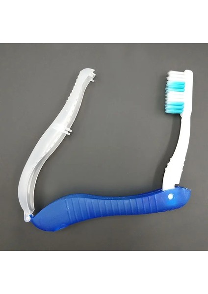 Lacivert Tarzı 1 Adet Yeni Hijyen Oral Taşınabilir Tek Kullanımlık Katlanabilir Seyahat Kamp Diş Fırçası Yürüyüş Diş Fırçası Diş Temizleme Araçları (Yurt Dışından)