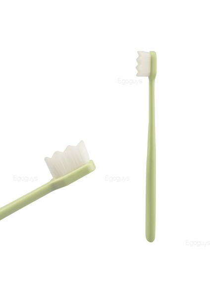 No.5 Tarzı Ultra-Ince Yumuşak Saç Çevre Dostu Diş Fırçası Fiber Nano Diş Fırçası ile Taşınabilir Seyahat Diş Fırçası Ağız Hijyeni Bakımı (Yurt Dışından)
