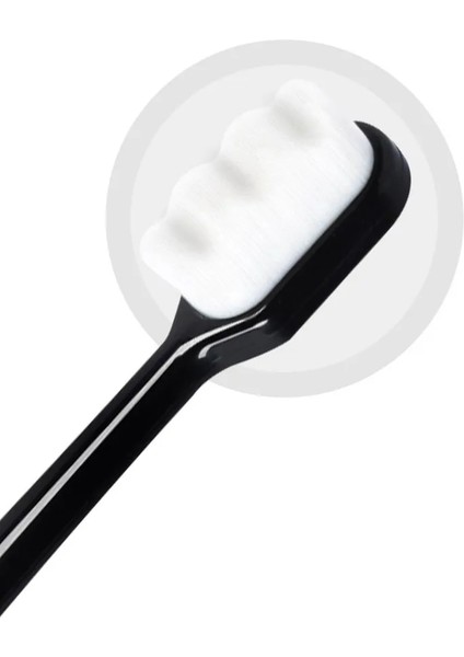 No.5 Tarzı Ultra-Ince Yumuşak Saç Çevre Dostu Diş Fırçası Fiber Nano Diş Fırçası ile Taşınabilir Seyahat Diş Fırçası Ağız Hijyeni Bakımı (Yurt Dışından)