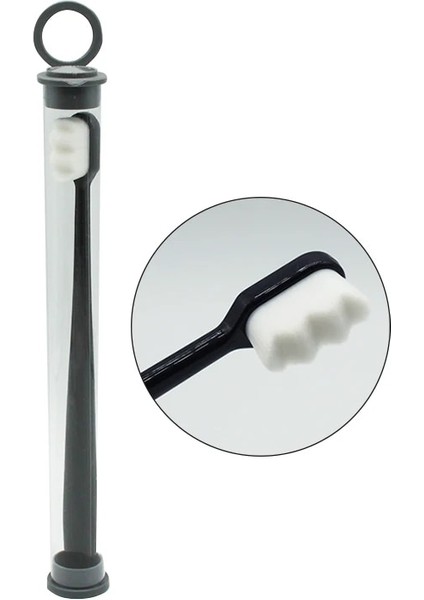 1 Adet Siyah Bir Stil Süper Yumuşak Ultra Tortable Diş Fırçası Çevre Dostu Dış Mekan Seyahat Kullanımı Ağız Bakımı Fırçası Ağız Temizleme Araçları (Yurt Dışından)