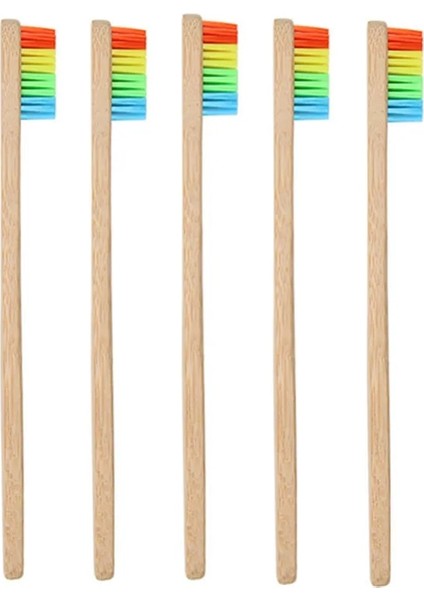 1 Adet Tarzı 4 Adet Diş Fırçası Bambu Saplı Gökkuşağı Beyazlatma Yumuşak Kıl Bambu Diş Fırçası Seti Seyahat Çevre Dostu Ahşap Diş Diş Fırçası (Yurt Dışından) modelleri