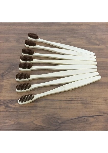 8 Adet Siyah Stil 8 Adet Çevre Çocuklar Bambu Kömür Gökkuşağı Diş Fırçası Ağız Sağlığı Için Düşük Karbonlu Yumuşak Ahşap Saplı Çocuk Diş Fırçası (Yurt Dışından)