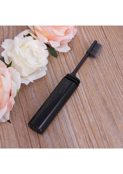 Gri Stil Bambu Kömür Katlanabilir Seyahat Kamp Açık Diş Fırçası Ağız Bakımı (Yurt Dışından) fırsatları