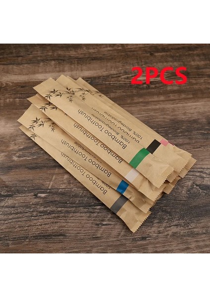Gri Tarzı Olorful Diş Fırçası Doğal Bambu Diş Fırçası Seti Yumuşak Kıl Kömür Dişleri Eko Bambu Diş Fırçaları Diş Ağız Bakımı (Yurt Dışından)