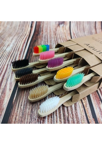 Siyah Stil Lot Bambu Ahşap Diş Fırçası Yumuşak Saç Korkuluk Diş Fırçaları Doğal Bambu Kömür Diş Fırçası Eksiz Kraft Paketi (Yurt Dışından) fiyatları