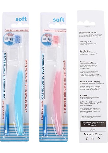 Pk Stili Ağız Hijyeni Bakımı Ortodontik Diş Fırçaları U-Şekilli Ortodontik Diş Fırçası Tek Diş Arası Fırçalı Yumuşak Kıl (Yurt Dışından) fırsatları