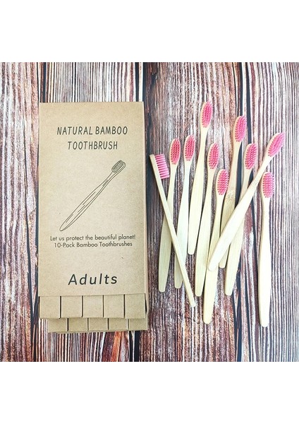 Gri Tarzı Lot Bambu Ahşap Diş Fırçası Yumuşak Saç Korkuluk Diş Fırçaları Doğal Bambu Kömür Diş Fırçası Eksiz Kraft Paketi (Yurt Dışından) modelleri