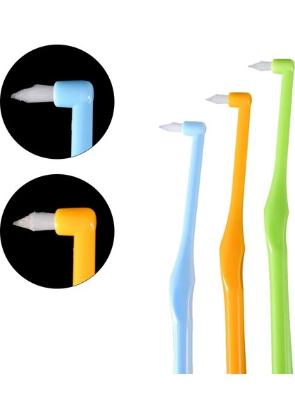 Sivri Kafa Yeşil Tarzı 1 Adet Ortodontik Diş Fırçası Interdental Diş Fırçası Küçük Kafa Yumuşak Saç Düzeltme Dişleri Diş Ipi Diş Bakımı Diş Fırçası (Yurt Dışından)
