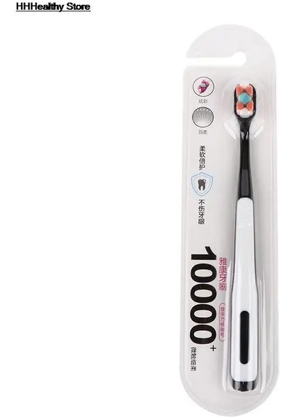 Siyah Stil Y-Kelin Yeni Ağız Hijyeni Bakımı Ultra-Ince Yumuşak Saç Çevre Dostu Taşınabilir Seyahat Diş Fırçası Fiber Nano Kutu Desteği Dropshop (Yurt Dışından)