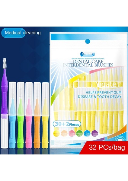1.0 Mm-Mavi Tarzı Interdental Fırçalama Interdental Fırça Ortodontik Düzeltme Braces Diş Fırçası Yumuşak Kürk Interdental Brubag (Yurt Dışından) modelleri