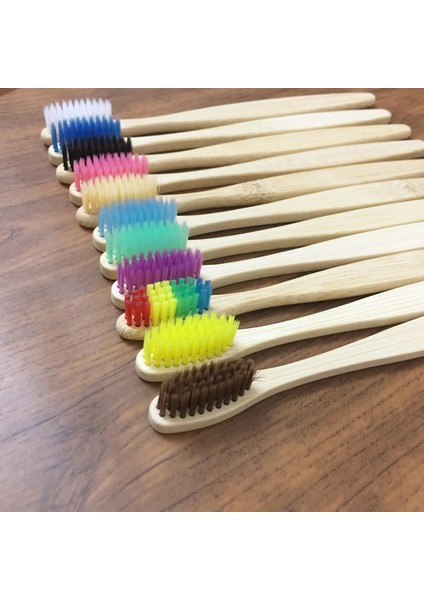 Sarı Stil Et Doğal Bambu Diş Fırçası Çevre Dostu Ahşap Diş Fırçaları Seyahat ile Yumuşak Kıllar Diş Fırçası Kutusu Ağız Bakımı Yetişkinler (Yurt Dışından) fiyatları