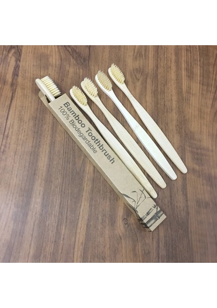 Sarı Stil Et Doğal Bambu Diş Fırçası Çevre Dostu Ahşap Diş Fırçaları Seyahat ile Yumuşak Kıllar Diş Fırçası Kutusu Ağız Bakımı Yetişkinler (Yurt Dışından) fırsatları