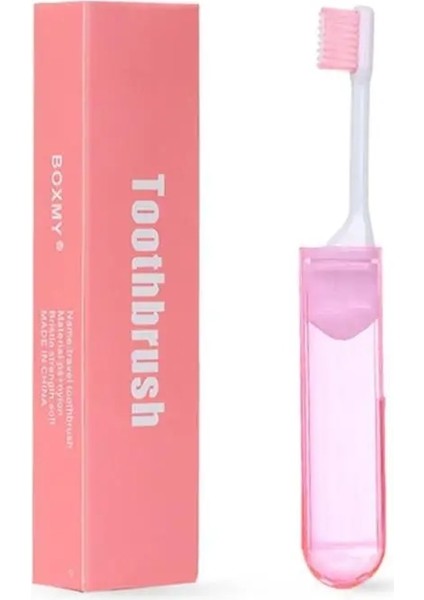 Pembe Stil 1 Adet Katlanır Diş Fırçası Kömür Elyaf Taşınabilir Kompakt Seyahat Kamp Yumuşak Diş Fırçası Hijyen Unisex Bakım Temizleme Araçları (Yurt Dışından)