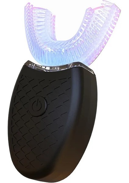 Değiştirilebilir Kafa Stili 360 Derece Akıllı Otomatik Sonic Diş Fırçası U Tipi 4 Modlu Diş Fırçası USB Şarjlı Diş Beyazlatma Mavi Işık (Yurt Dışından) modelleri