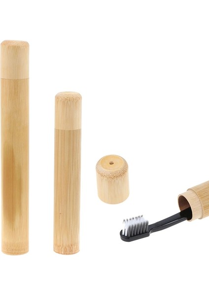 Altın Tarzı 1 Adet Doğal Bamboopp Tüp Diş Fırçası Için Çevre Dostu Seyahat Çantası El Yapımı Bambu Diş Fırçası Tüp Taşınabilir Seyahat Ambalaj Sıcak (Yurt Dışından) fiyatları
