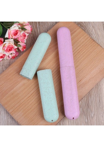 Altın Tarzı 1 Adet Doğal Bamboopp Tüp Diş Fırçası Için Çevre Dostu Seyahat Çantası El Yapımı Bambu Diş Fırçası Tüp Taşınabilir Seyahat Ambalaj Sıcak (Yurt Dışından) fırsatları