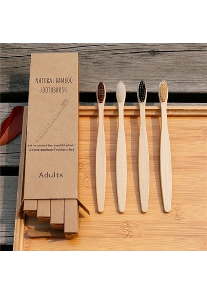 Siyah Stil Ack Diş Fırçası Çevre Dostu Bambu Saplı Yumuşak Kıllar Biyolojik Olarak Parçalanabilir Çevresel Olarak Taşınabilir Seyahat Diş Fırçası Seti (Yurt Dışından) fırsatları