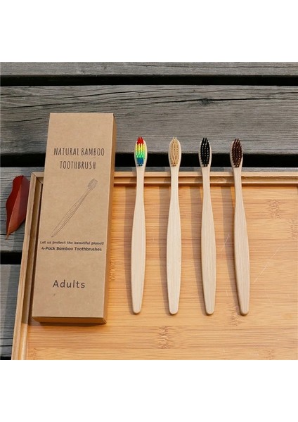 Siyah Stil Ack Diş Fırçası Çevre Dostu Bambu Saplı Yumuşak Kıllar Biyolojik Olarak Parçalanabilir Çevresel Olarak Taşınabilir Seyahat Diş Fırçası Seti (Yurt Dışından) indirimleri