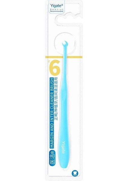 Mavi Stil Ortodontik Yumuşak Saç Yetişkin Çocuk Diş Telleri Giymek Interdental Fırça Küçük Kafa Bilgelik Dişleri Taşınabilir (Yurt Dışından)