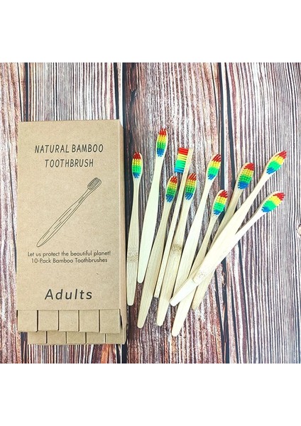 Gri Tarzı Lot Bambu Ahşap Diş Fırçası Yumuşak Saç Korkuluk Diş Fırçaları Doğal Bambu Kömür Diş Fırçası Eksiz Kraft Paketi (Yurt Dışından) fırsatları