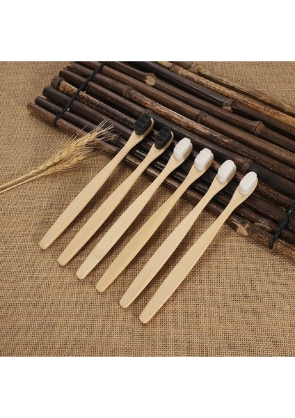 5beyaz W 5siyah W Stili 10 Adet Ultra-Ince Yumuşak Saç Çevre Dostu Seyahat Diş Fırçası Yumuşak Fiber Nano Manuel Diş Fırçası Ağız Hijyeni Bakım Araçları (Yurt Dışından) fiyatları