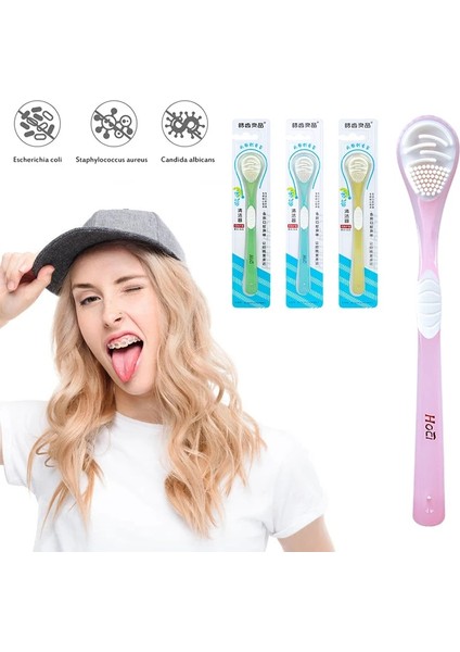 03 Yeşil Stil Dil Fırçası Dil Kazıyıcı Temizleyici Ağız Temizliği Dil Diş Fırçası Fırçası Taze Nefes Dil Kaplamasını Kaldırın Ağız Hijyeni Bakımı (Yurt Dışından) fiyatları