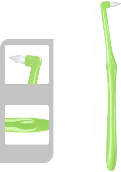 Sivri Yeşil Stil 1 Adet Yeni Temizleme Interdental Fırça Yumuşak Kıllar Ortodontik Parantez Diş Fırçası Diş Ipi Bakım Ağız Bakımı Temizleme Diş Aracı (Yurt Dışından)