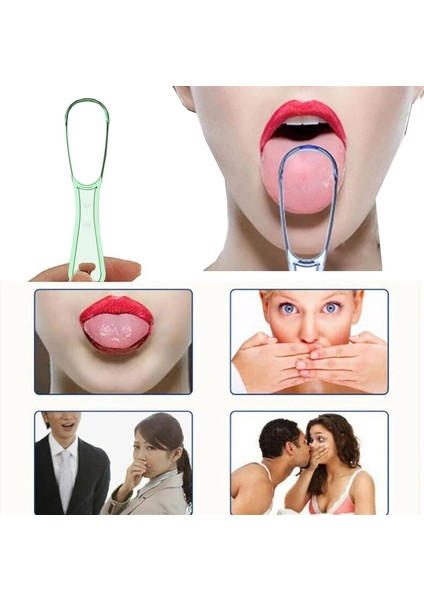 Açık Mavi Stil Mple Faydalı Dil Kazıyıcı Oral Dil Temizleyici Tıbbi Ağız Temizleme Fırçası Yeniden Kullanılabilir Aracı Daha Taze Nefes Yapıcı (Yurt Dışından)