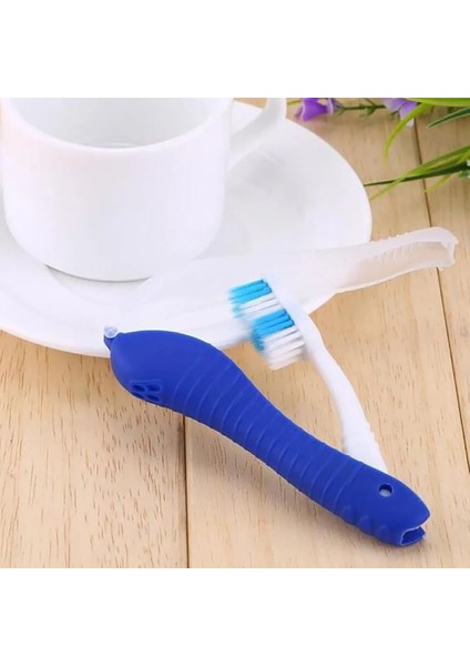 Derin Mavi Stil 2 Adet Tek Kullanımlık Katlanabilir Diş Fırçası Taşınabilir Kamp Seyahat Diş Fırçası Otel Malzemeleri Ağız Hijyeni Aksesuarları Sağlık (Yurt Dışından)