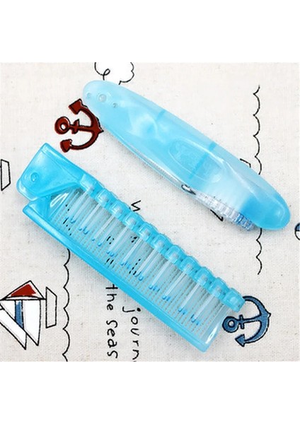 Mavi Stil 2 Adet Katlanır Diş Fırçası Taşınabilir Seyahat Kamp Açık Diş Fırçası Katlanabilir Diş Fırçası Hijyen Ağız Temizleme Araçları Dropship (Yurt Dışından) fırsatları