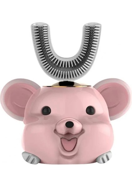 Pembe Penguen 614 Stili USB Ultrasonik Diş Fırçası Çocuklar U-Şekilli 360 Derece Silikon Elektrikli Su Geçirmez Kafa Titreşimli Sonic Diş Fırçaları Çocuk (Yurt Dışından) indirimleri