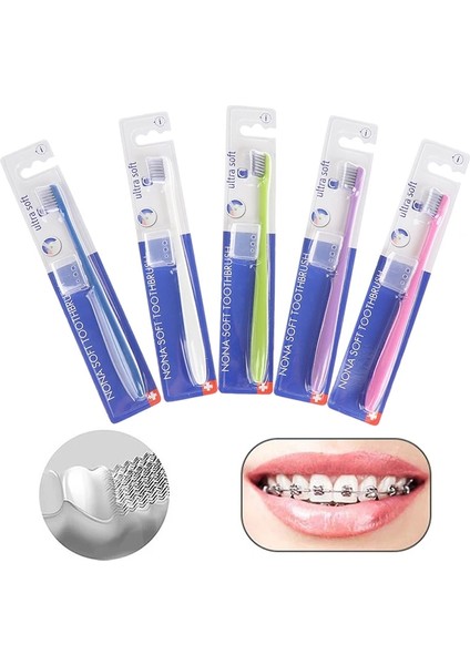 Şeffaf Stil Temiz Ortodontik Parantezler Interdental Fırça Toksik Olmayan Yetişkin Ortodontik Diş Fırçaları Diş Diş Fırçası U Trim Yumuşak Diş Fırçası (Yurt Dışından) fiyatları