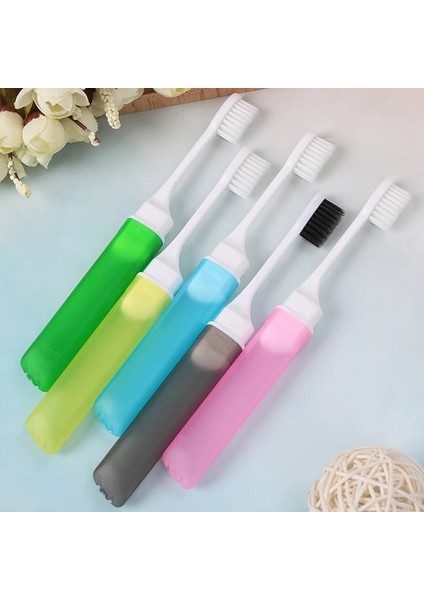 Pic Tarzı Olarak 1 Adet 1 Adet Taşınabilir Katlanabilir Katlanır Diş Fırçası Plastik Dayanıklı Mini Açık Kamp Seyahat Yumuşak Katlanır Diş Fırçası Rastgele (Yurt Dışından) modelleri