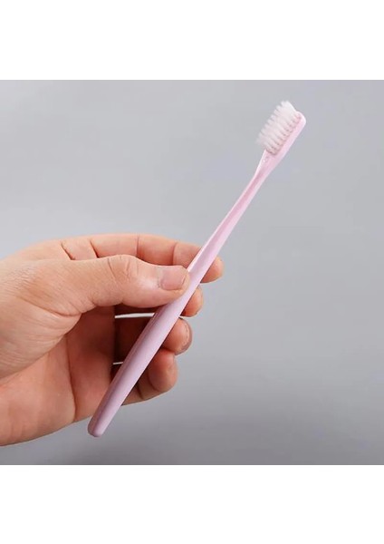 Pirinç Pembesi Tarzı Macaron Diş Fırçası Çevre Dostu Bambu Kömür Yumuşak Ince Kıl Yetişkinler Için Diş Fırçası Diş Fırçası Seyahat Etmek Yürüyüş Için (Yurt Dışından) indirimleri