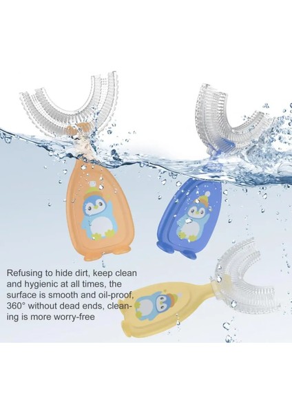 Mavi Büyük Stil Çocuklar Diş Fırçası Kolu 360 Derece Temizleme Taşınabilir Bebek U Şekli Diş Fırçası Sakız Bakımı Için (Yurt Dışından) modelleri