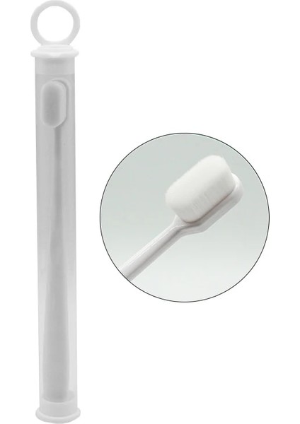 No.4 Tarzı Ultra-Ince Yumuşak Diş Fırçası Milyon Nano Kıl Yetişkin Diş Fırçası Diş Derin Temizleme Taşınabilir Seyahat Diş Ağız Bakımı Fırçası (Yurt Dışından)