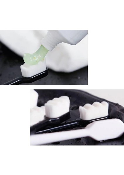 No.4 Tarzı Ultra-Ince Yumuşak Diş Fırçası Milyon Nano Kıl Yetişkin Diş Fırçası Diş Derin Temizleme Taşınabilir Seyahat Diş Ağız Bakımı Fırçası (Yurt Dışından)