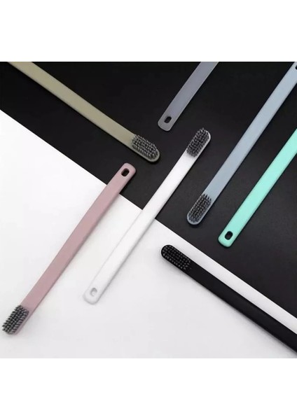 Net Stil Kore Moda Ultra Ince Diş Fırçası Yetişkinler Için Bambu Kömür Yumuşak Kıllar Seyahat Için Kaymaz Diş Fırçası Yeniden Kullanılabilir (Yurt Dışından) modelleri