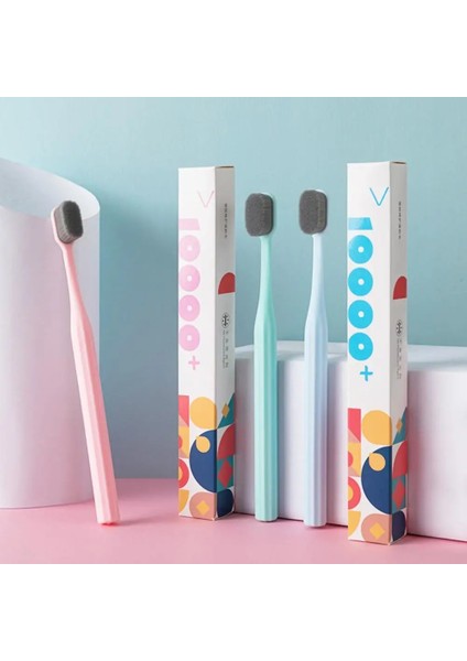 Mavi Stil Ultra-Ince Diş Fırçaları Dalga Nano Milyon Kıllar Fırça Eco Care Yumuşak Mikro Taşınabilir Kit ile Ürün Tutucu Diş T0L2 (Yurt Dışından)