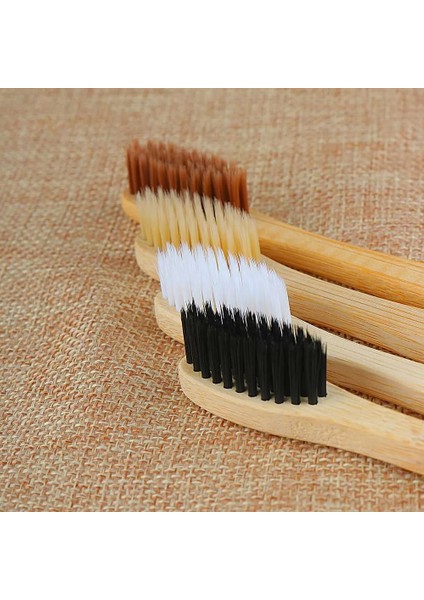 Bej Tarzı 1 Adet Çevre Bambu Kömür Diş Fırçası Ağız Sağlığı Düşük Karbon Orta Yumuşak Kıl Fırçalar Ahşap Saplı Diş Fırçası (Yurt Dışından) fırsatları