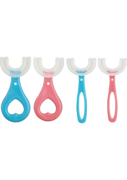 Mavi Bir Stil Bebek Toothbruldre Derece U-Şekilli Yaşında Çocuk Diş Fırçası Silikon Bebek Fırçası Çocuklar Ağız Bakımı Temizleme (Yurt Dışından) fiyatları