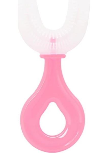 Pembe Tarzı Çocuk U-Şekilli Diş Fırçası F° Kapsamlı Temizleme Bebek Yumuşak Diş Diş Temiz Fırça Çocuk Bebek Ağız Sağlığı (Yurt Dışından)